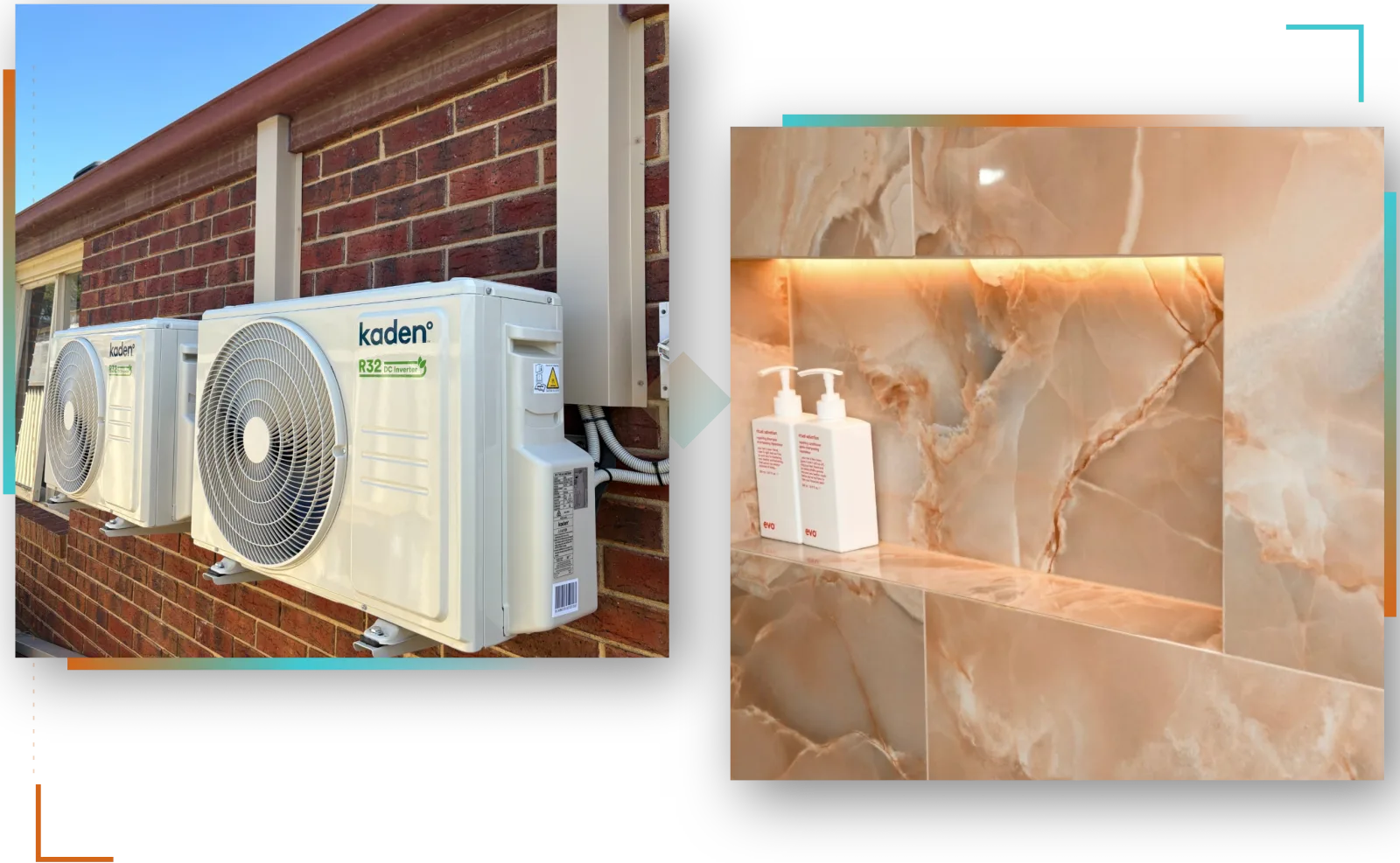 Camma Electrical outdoor work — AC units and copper pipe installation
